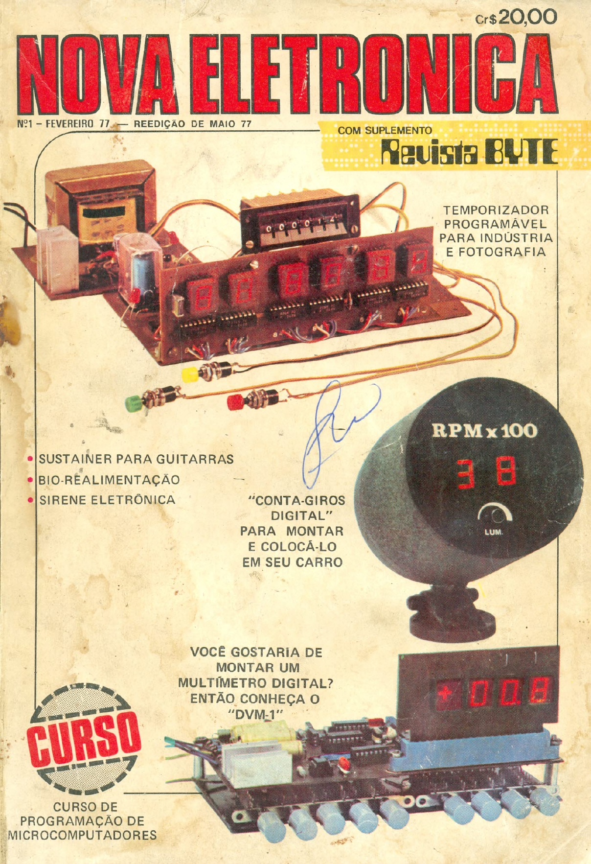 First issue of Nova Eletrônica magazine